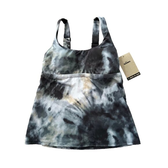 Nike NESSC329 Tie Dye Scoop Neck Swim Tankini Top ( XS ) - Picture 2 of 3